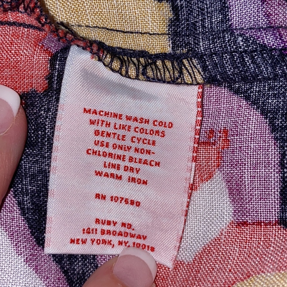 Ruby Rd. 10 Womens Collarless Linen Button Jacket - image 7